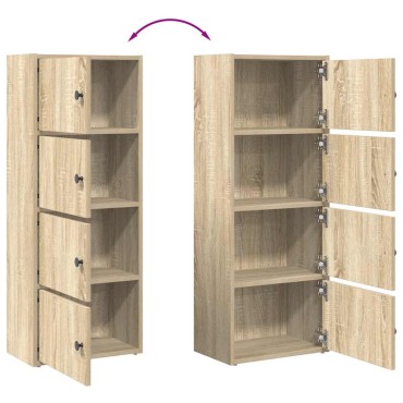 vidaXL Βιβλιοθήκη Sonoma Δρυς 40x24x102cm από Επεξεργασμένο Ξύλο 1 τεμ.