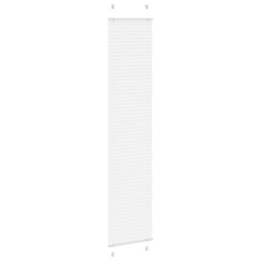 vidaXL Πλισέ περσίδα Λευκό 45x200 cm Πλάτος υφάσματος 44,4 cm