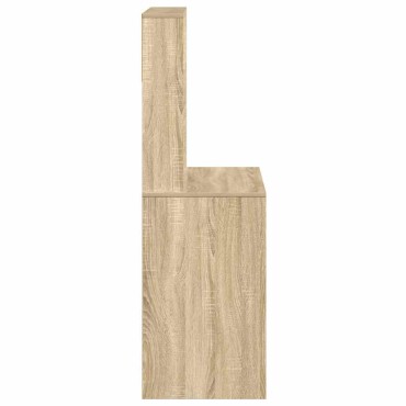 vidaXL Γραφείο με Ράφια Sonoma Δρυς 100x45x140cm Επεξεργασμένο Ξύλο 1 τεμ.
