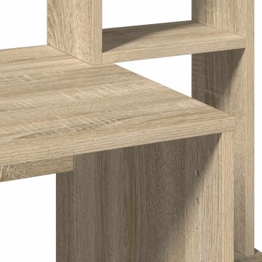 vidaXL Γραφείο με Ράφια Sonoma Δρυς 100x45x140cm Επεξεργασμένο Ξύλο 1 τεμ.