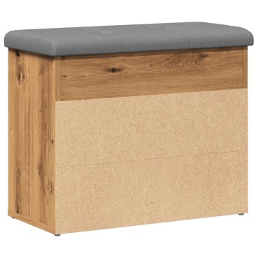 Πάγκος παπουτσιών vidaXL Artisan Oak 62x32x50cm Κατασκευασμένο ξύλο
