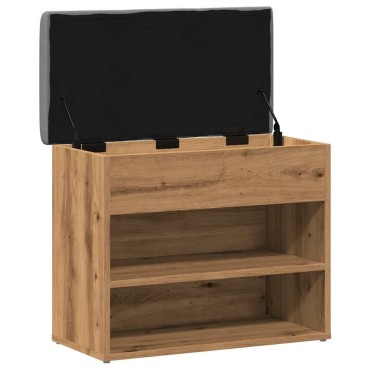 Πάγκος παπουτσιών vidaXL Artisan Oak 62x32x50cm Κατασκευασμένο ξύλο