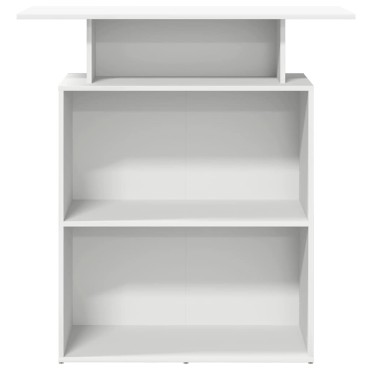 vidaXL Γραφείο Υποδοχής Λευκό 100x40x104cm από Τεχνητό Ξύλο 1 τεμ.