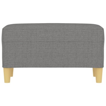vidaXL Πάγκος Σκούρο Γκρι 70x35x41cm Υφασμάτινος 1 τεμ.