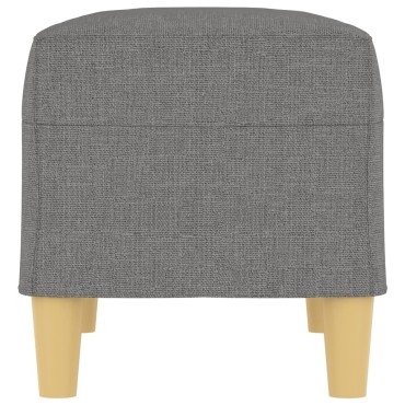 vidaXL Πάγκος Σκούρο Γκρι 70x35x41cm Υφασμάτινος 1 τεμ.