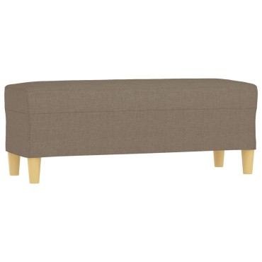 vidaXL Πάγκος Taupe 100x35x41cm Υφασμάτινος 1 τεμ.