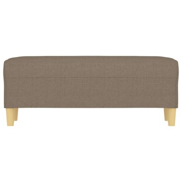 vidaXL Πάγκος Taupe 100x35x41cm Υφασμάτινος 1 τεμ.