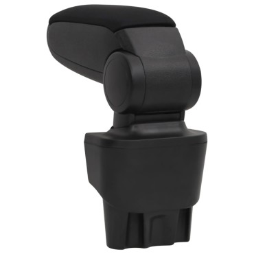 vidaXL Τεμπέλης Αυτοκινήτου Μαύρος 17 x 32 x (35,5-52) εκ. από ABS