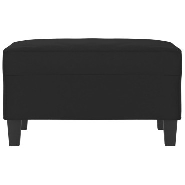 vidaXL Υποπόδιο Μαύρο 70x55x41cm από Ύφασμα Μικροϊνών 1 τεμ.