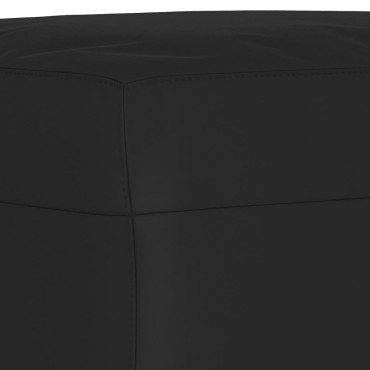 vidaXL Υποπόδιο Μαύρο 70x55x41cm από Ύφασμα Μικροϊνών 1 τεμ.