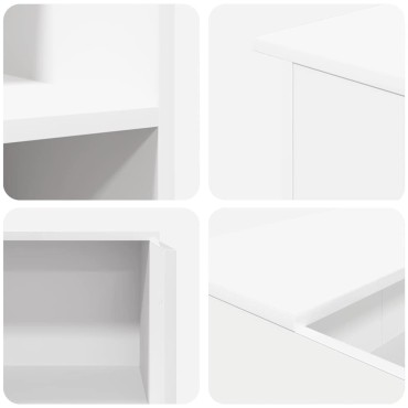 vidaXL Γραφείο Υποδοχής Λευκό 100x50x103,5cm από Τεχνητό Ξύλο 1 τεμ.