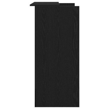 vidaXL Γραφείο υποδοχής Μαύρο Δρυς 100x50x103,5cm Επεξεργασμένο Ξύλο 1 τεμ.