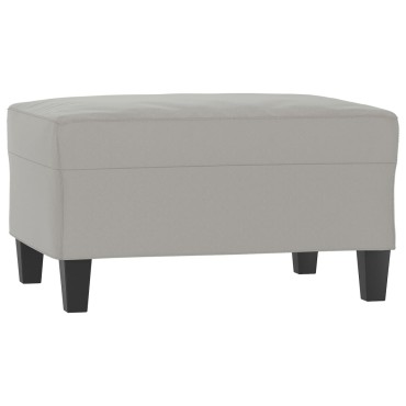 vidaXL Υποπόδιο Ανοιχτό Γκρι 70x55x41cm από Ύφασμα Μικροϊνών 1 τεμ.
