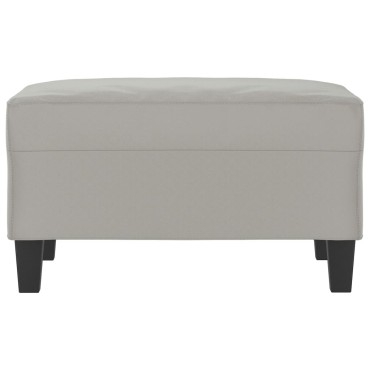 vidaXL Υποπόδιο Ανοιχτό Γκρι 70x55x41cm από Ύφασμα Μικροϊνών 1 τεμ.