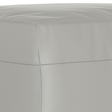 vidaXL Υποπόδιο Ανοιχτό Γκρι 70x55x41cm από Ύφασμα Μικροϊνών 1 τεμ.