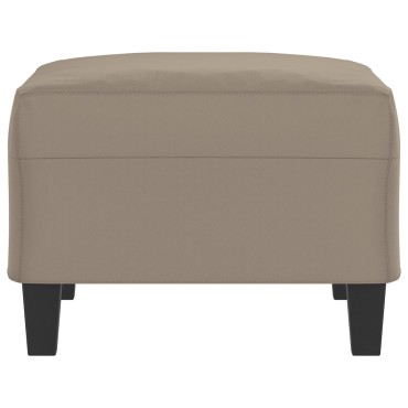 vidaXL Υποπόδιο Taupe 70x55x41cm από Ύφασμα Μικροϊνών 1 τεμ.