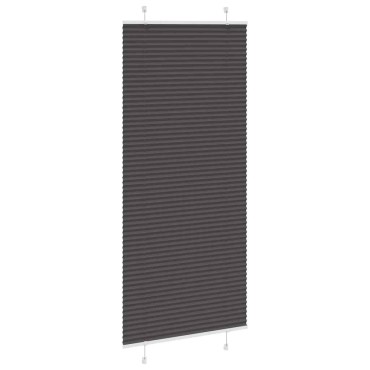vidaXL Πλισέ περσίδα Μαύρο 90x200 cm Πλάτος υφάσματος 89,4 cm
