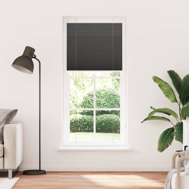vidaXL Πλισέ περσίδα Μαύρο 95x200 cm Πλάτος υφάσματος 94,4 cm