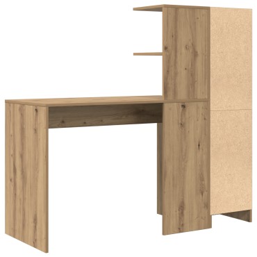 vidaXL Γραφείο Artisan Oak 133.5x50x124cm 2 τμχ. 1 τεμ.