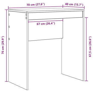 vidaXL Γραφείο Σκυρόδεμα Γκρι 115,5x40x127cm 2 τμχ. 1 τεμ.