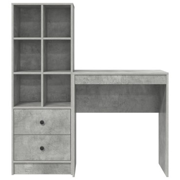 vidaXL Γραφείο Σκυρόδεμα Γκρι 115,5x40x127cm 2 τμχ. 1 τεμ.
