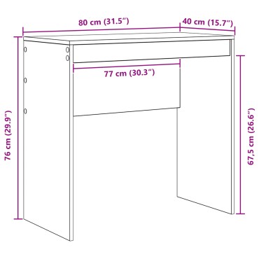 vidaXL Γραφείο Σκυρόδεμα Γκρι 125,5x40x127cm 2 τμχ. 1 τεμ.