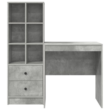 vidaXL Γραφείο Σκυρόδεμα Γκρι 115,5x50x127cm 2 τμχ. 1 τεμ.