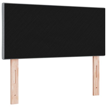 vidaXL LED κεφαλάρι Ανοιχτό γκρι ύφασμα 90x7x88cm