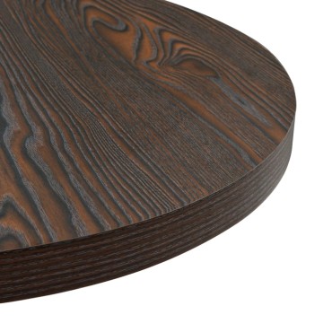 vidaXL Τραπέζι Bistro Στρογγυλό Σκούρο Σταχτί 60x75cm MDF / Ατσάλι 1 τεμ.