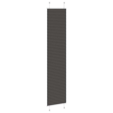 vidaXL Πλισέ περσίδα Μαύρο 40x200 cm Πλάτος υφάσματος 39,4 cm