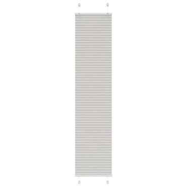 vidaXL Πλισέ περσίδα ανοιχτό γκρι 50x200 cm Πλάτος υφάσματος 49,4 cm
