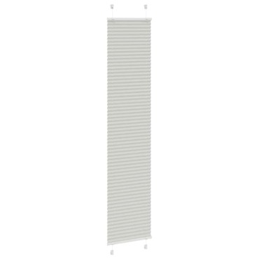vidaXL Πλισέ περσίδα ανοιχτό γκρι 50x200 cm Πλάτος υφάσματος 49,4 cm