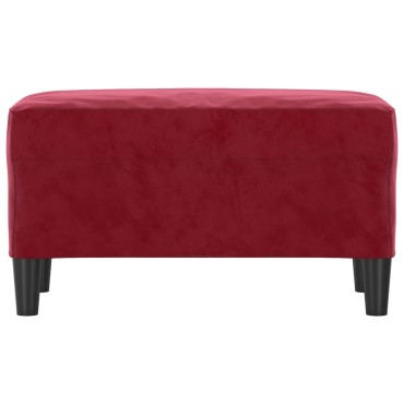 vidaXL Πάγκος μπορντό 70x35x41cm Βελούδινος 1 τεμ.