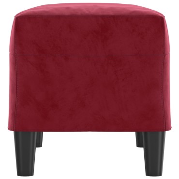 vidaXL Πάγκος μπορντό 70x35x41cm Βελούδινος 1 τεμ.