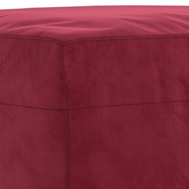 vidaXL Πάγκος μπορντό 70x35x41cm Βελούδινος 1 τεμ.