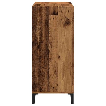 vidaXL Δισκοθήκη Παλιό Ξύλο 84,5x38x89cm από Επεξεργασμένο Ξύλο 1 τεμ.