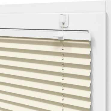 vidaXL Πλισέ περσίδα Κρέμα 85x200 cm Πλάτος υφάσματος 84,4 cm