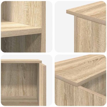 vidaXL Γραφείο Υποδοχής από Ξύλο Sonoma Δρυς 100x50x103,5cm από Τεχνητό Ξύλο 1 τεμ.