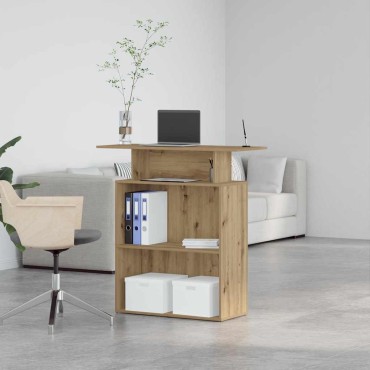 vidaXL Γραφείο υποδοχής 100x40x104cm Επεξεργασμένο Ξύλο 1 τεμ.