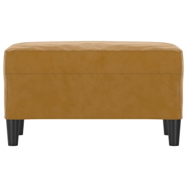 vidaXL Πάγκος Καφέ 70x35x41cm Βελούδινος 1 τεμ.
