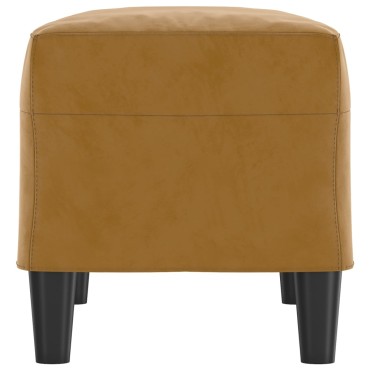 vidaXL Πάγκος Καφέ 70x35x41cm Βελούδινος 1 τεμ.