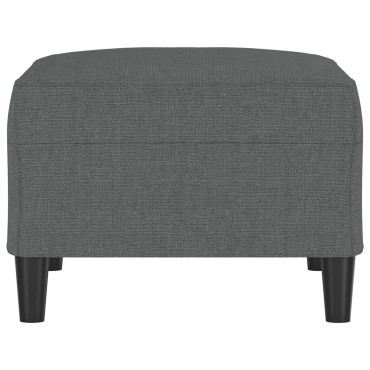 vidaXL Υποπόδιο Σκούρο Γκρι 70x55x41cm Υφασμάτινο 1 τεμ.