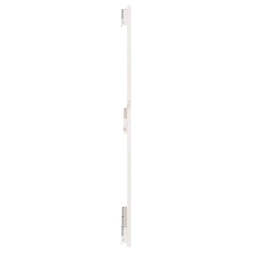 vidaXL Κεφαλάρι Τοίχου Λευκό 140x3x90cm από Μασίφ Ξύλο Πεύκου 1 τεμ.