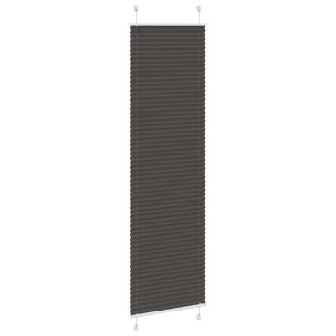 vidaXL Πλισέ περσίδα Μαύρο 60x200 cm Πλάτος υφάσματος 59,4 cm