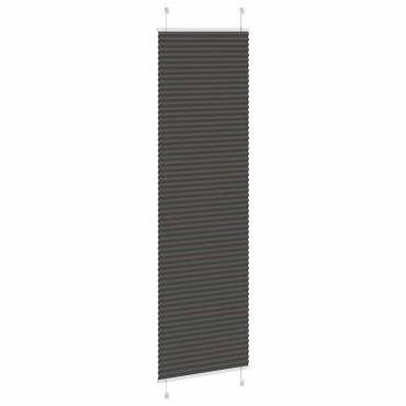 vidaXL Πλισέ περσίδα Μαύρο 60x200 cm Πλάτος υφάσματος 59,4 cm