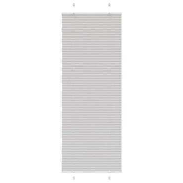 vidaXL Πλισέ περσίδα ανοιχτό γκρι 70x200 cm Πλάτος υφάσματος 69,4 cm