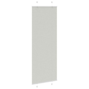 vidaXL Πλισέ περσίδα ανοιχτό γκρι 70x200 cm Πλάτος υφάσματος 69,4 cm