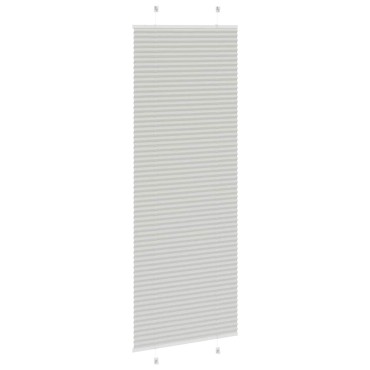 vidaXL Πλισέ περσίδα ανοιχτό γκρι 70x200 cm Πλάτος υφάσματος 69,4 cm