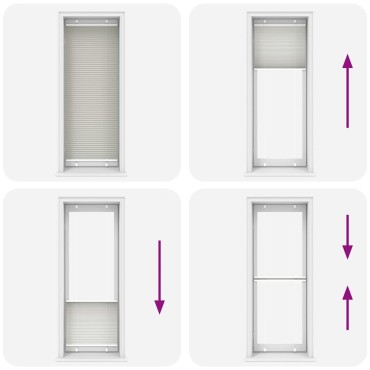 vidaXL Πλισέ περσίδα ανοιχτό γκρι 70x200 cm Πλάτος υφάσματος 69,4 cm