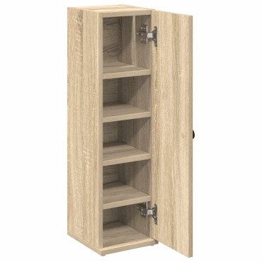 vidaXL Ντουλάπι μπάνιου με θήκη για ρολό Δρυς sonoma 20,5x22x72cm